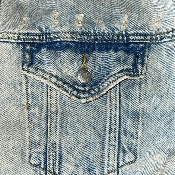 NWOT Wild Fable Blue Jean Jacket Classic Trucker Style.  Size XXL. - Picture 3 of 6